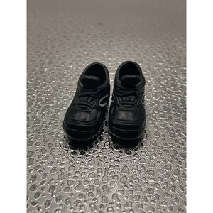 Barbie Liv Large Poseable Flat‎ Foot Shoes Sneakers Black Soccer Cleats #13